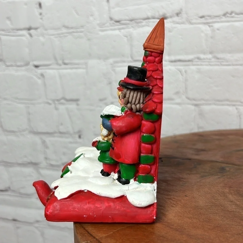 RARE Pair of VIntage Christmas Stocking Holders